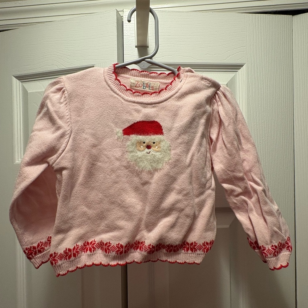 Pink Santa Kids Sweater